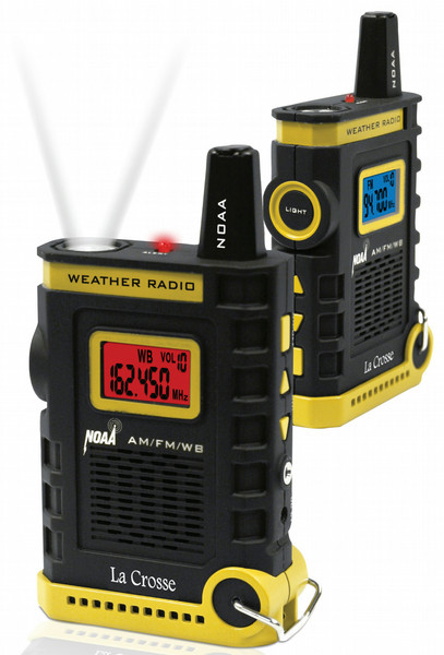 La Crosse Technology 810-805 Портативный Цифровой Черный, Желтый радиоприемник