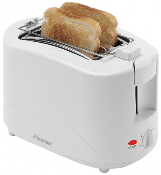 Bestron AYT600 2slice(s) 750W Weiß Toaster