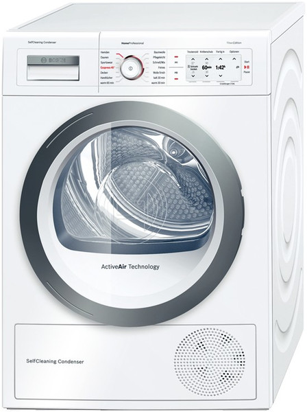 Bosch WTY87775EX freestanding Front-load 8kg A++ White tumble dryer