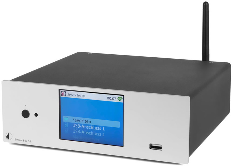 Pro-Ject Stream Box DS Eingebauter Ethernet-Anschluss WLAN Silber Digitaler Audio-Streamer