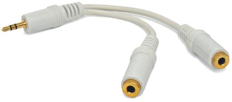 Omenex 492861 3.5mm 3.5mm Weiß Kabelschnittstellen-/adapter