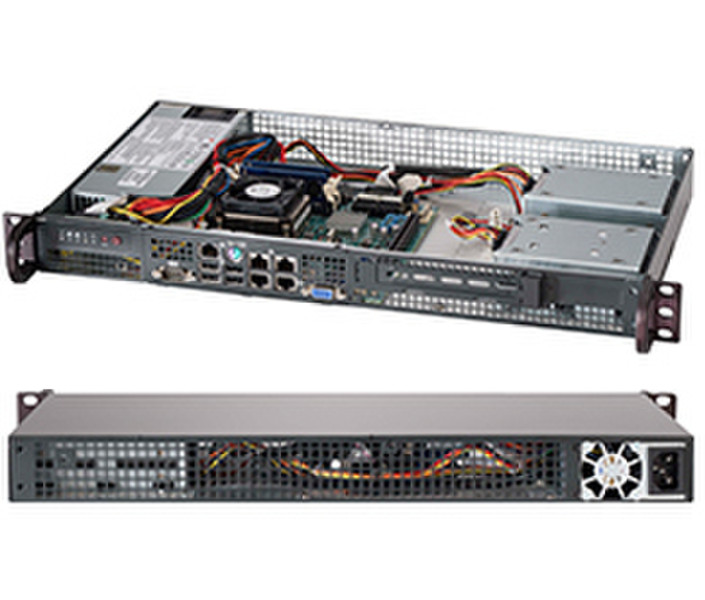 Supermicro CSE-505-203B 1U server barebone система