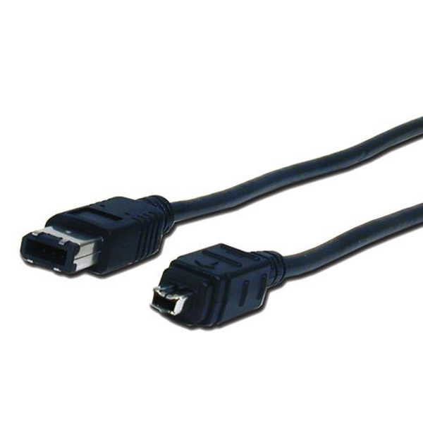 Comprehensive 6p - 4p 25ft 7.62m 6-p 4-p Black firewire cable