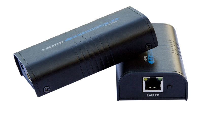 AVUE HDMI-EC300 AV transmitter & receiver Schwarz Audio-/Video-Leistungsverstärker