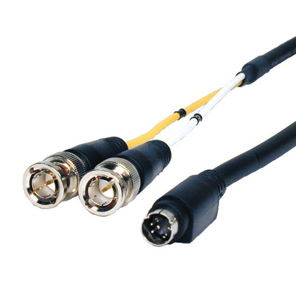Comprehensive Pro AV/IT Series S-Video - 2 BNC 3ft 0.91м S-Video (4-pin) 2 x BNC Черный адаптер для видео кабеля