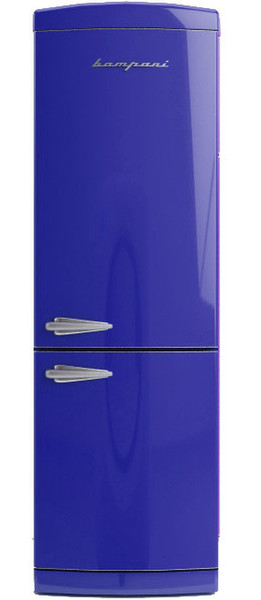 Bompani BOCB662/B Отдельностоящий 302л A+ Синий холодильник с морозильной камерой
