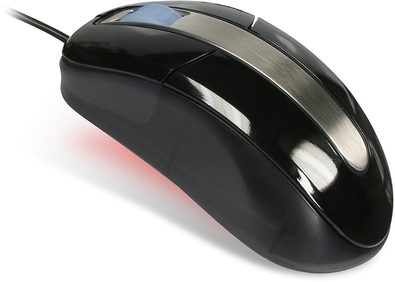 SPEEDLINK Plate Metal Mouse, black USB Оптический 800dpi Черный компьютерная мышь