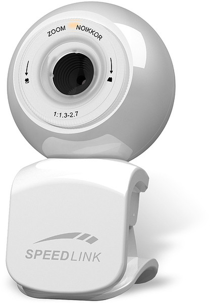 SPEEDLINK Magnetic Webcam, 1.3 Megapixel, white 1.3МП 1280 x 1024пикселей Белый вебкамера