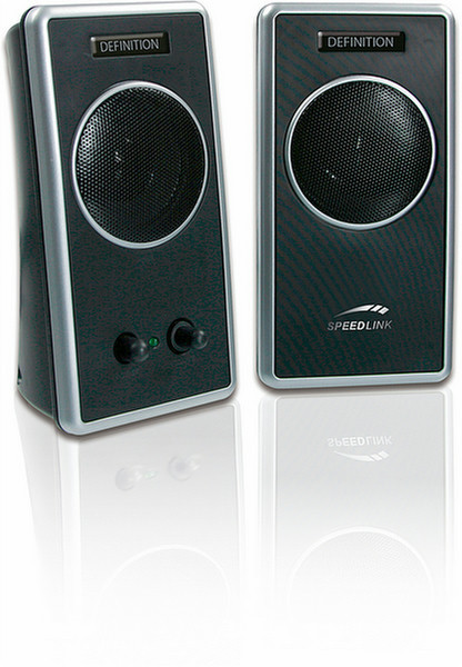 SPEEDLINK Definition Stereo Speaker, black 2Вт Черный акустика