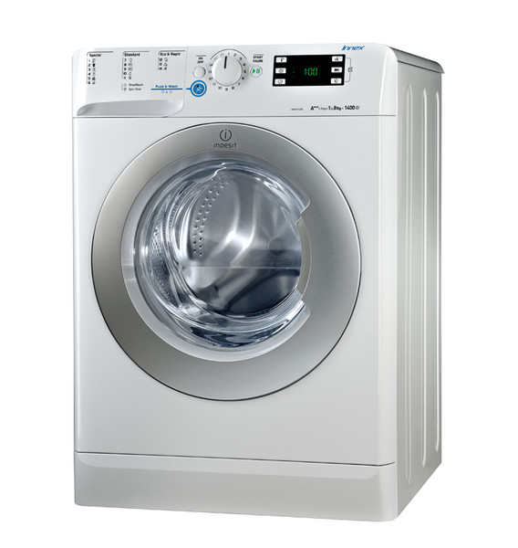 Indesit XWE 81483X WSSS EU Отдельностоящий Фронтальная загрузка 8кг 1400об/мин A+++ Белый стиральная машина