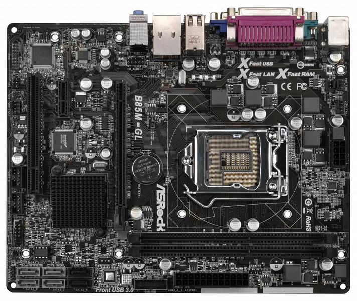 Asrock B85M-GL Intel B85 Socket H3 (LGA 1150) Micro ATX Motherboard