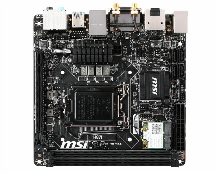 MSI H87I Intel H87 Socket H3 (LGA 1150) Mini ITX motherboard