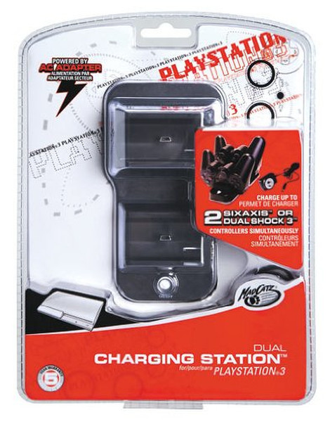 Mad Catz PS3 Dual Charging Station Для помещений Черный