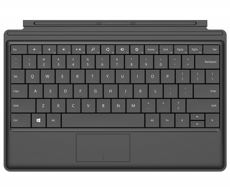 Microsoft Type Cover Docking connector AZERTY French Black