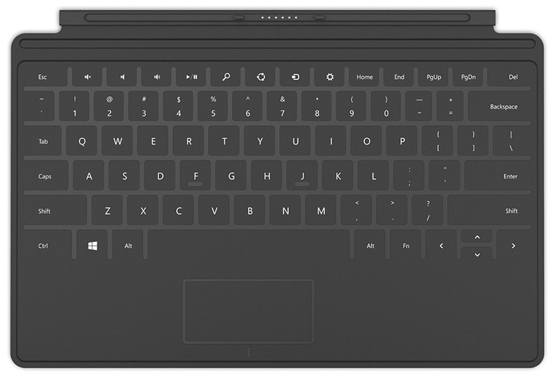 Microsoft Touch Cover Docking connector AZERTY French Black