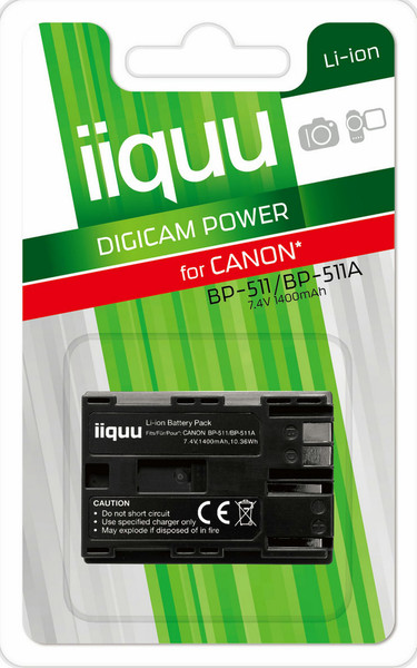 iiquu DCA011 Lithium-Ion 1400mAh 7.4V Wiederaufladbare Batterie