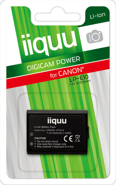 iiquu DCA021 Lithium-Ion 1020mAh 7.4V Wiederaufladbare Batterie