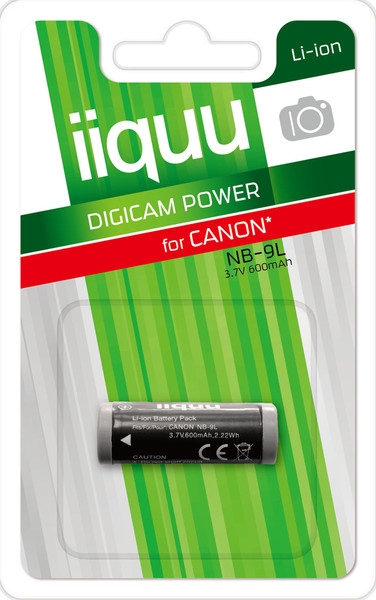 iiquu DCA024 Lithium-Ion 600mAh 3.7V rechargeable battery