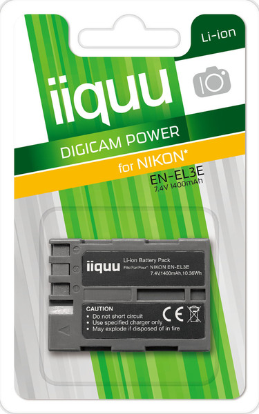 iiquu DNK003 Lithium-Ion 1400mAh 7.4V Wiederaufladbare Batterie