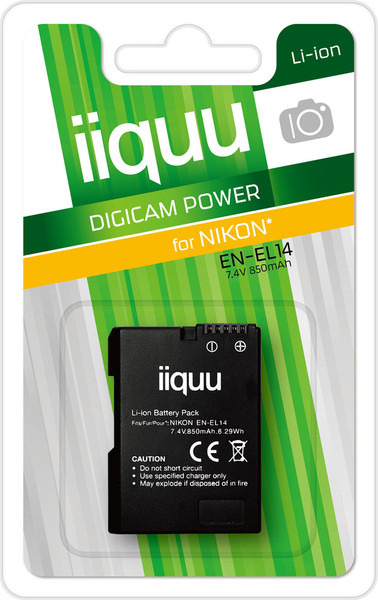 iiquu DNK014 Lithium-Ion 850mAh 7.4V Wiederaufladbare Batterie