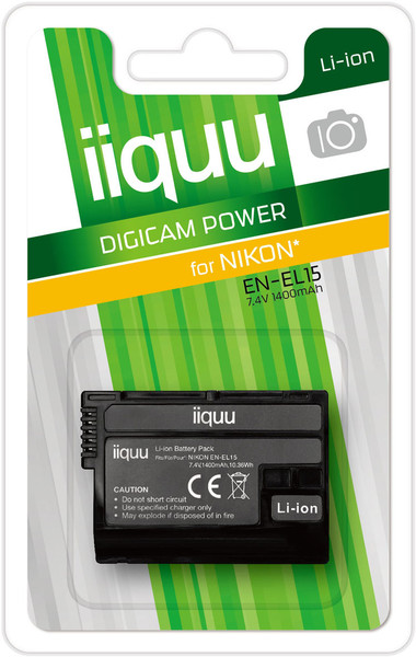 iiquu DNK015 Lithium-Ion 1400mAh 7.4V rechargeable battery