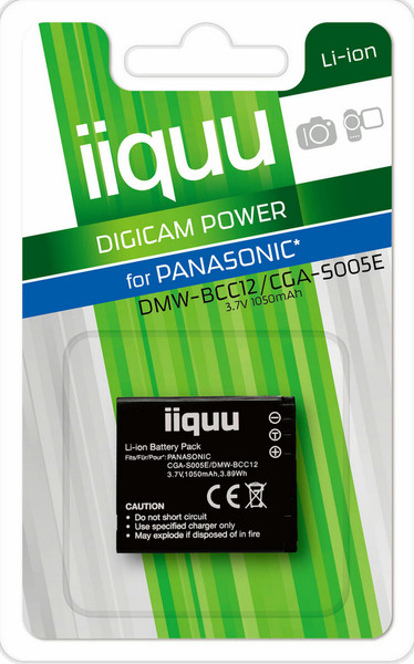 iiquu DPA005 Lithium-Ion 1050mAh 3.7V rechargeable battery
