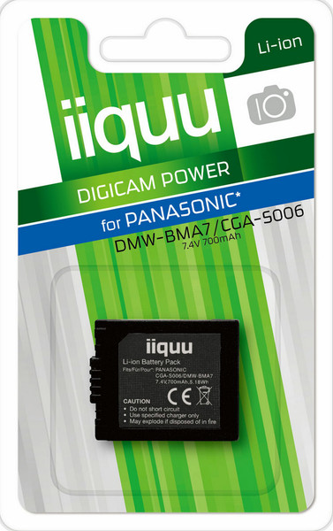 iiquu DPA006 Литий-ионная 700мА·ч 7.4В аккумуляторная батарея
