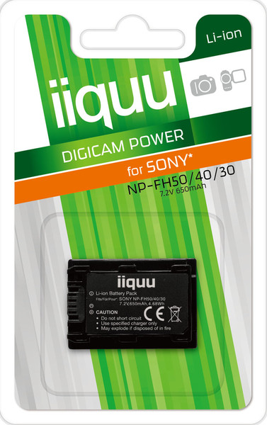 iiquu DSO005 Lithium-Ion 650mAh 7.2V Wiederaufladbare Batterie