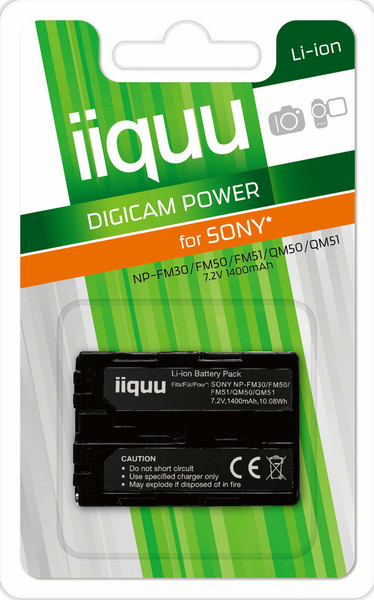 iiquu DSO009 Lithium-Ion 1400mAh 7.2V Wiederaufladbare Batterie