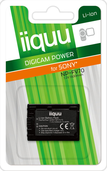 iiquu DSO012 Lithium-Ion 1300mAh 7.2V rechargeable battery