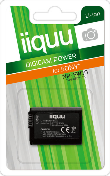 iiquu DSO015 Lithium-Ion 850mAh 7.4V rechargeable battery