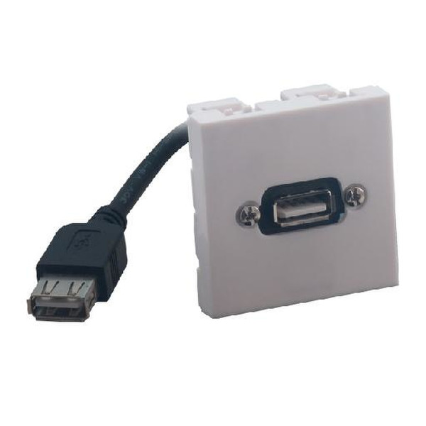MCL BM802/USB + USB2-3CL USB Weiß Steckdose