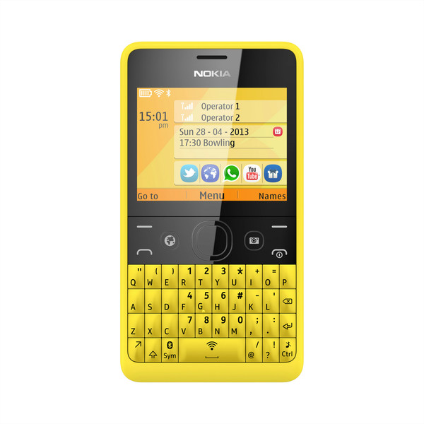 Nokia Asha 210 Желтый
