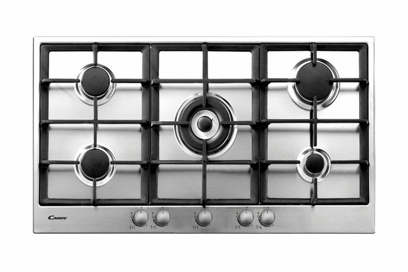 Candy PG952/1SXGH built-in Gas Black,Stainless steel hob