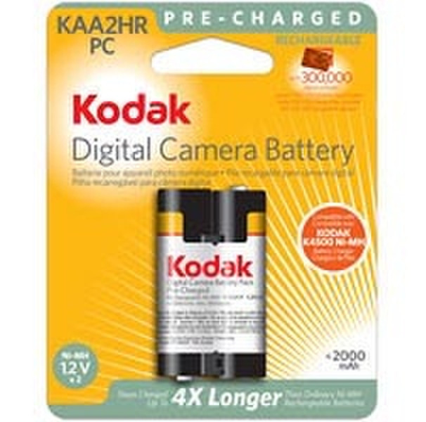 Kodak Ni-MH Pre-Charged Rechargeable Battery KAA2HR-PC Никель-металл-гидридный (NiMH) аккумуляторная батарея
