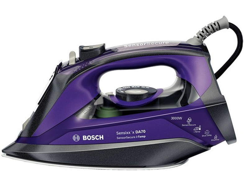 Bosch TDA703021I Dampfbügeleisen 3000W Anthrazit, Violett Bügeleisen