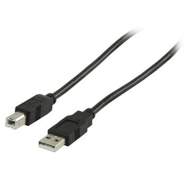 Valueline 1m, USB 2.0 A - B 1m USB A USB B Schwarz