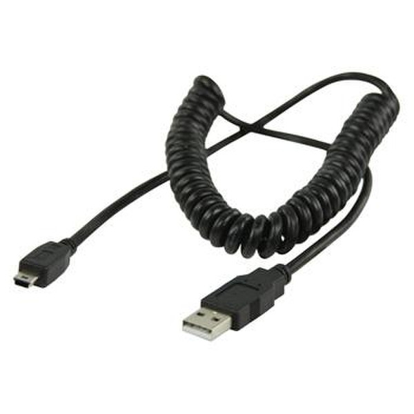 Valueline 2m, USB 2.0 USB 2.0, A USB 2.0, 5-pin Black