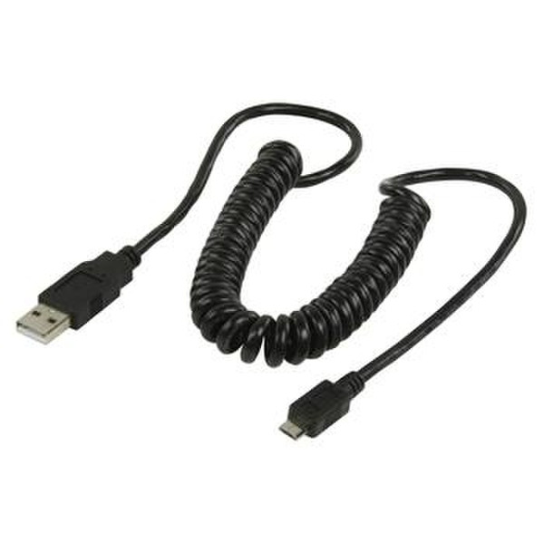 Valueline 2m, USB 2.0, USB A - Micro B 2m USB A Micro-USB B Schwarz