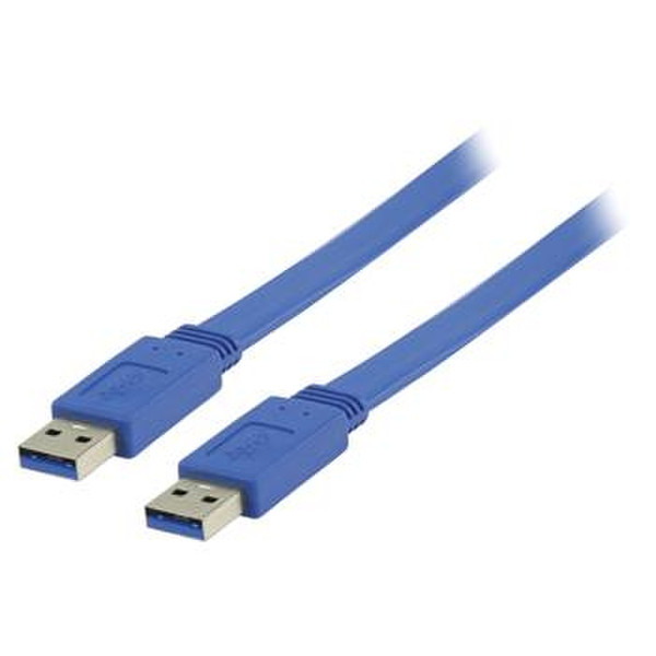 Valueline 3m, USB 3.0, USB A - A 1м USB A USB A Синий