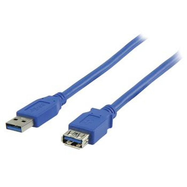 Valueline 1m, USB 3.0, USB A - A 1м USB A USB A Синий
