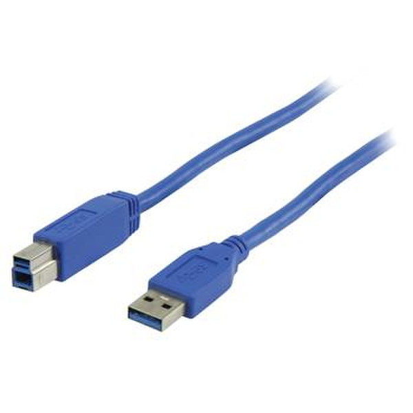 Valueline 1m, USB 3.0, USB A - B 1m USB A USB B Blue