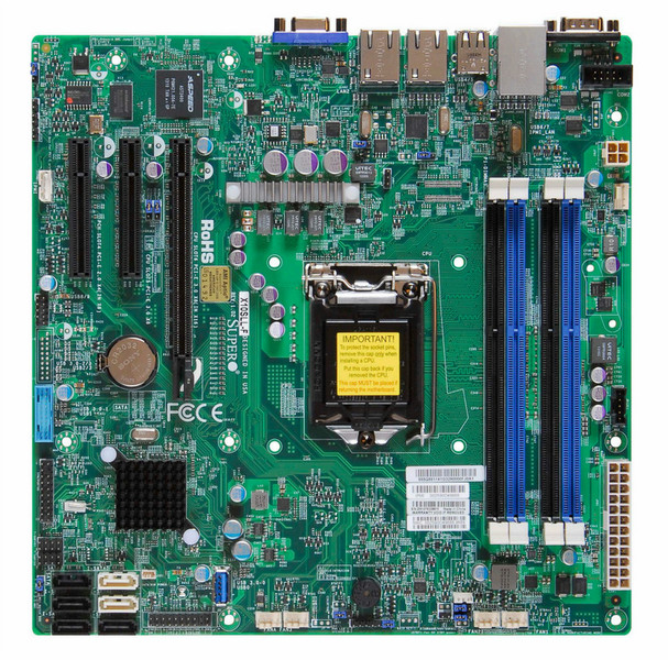Supermicro X10SLL-F Intel C222 Express Socket H3 (LGA 1150) Микро ATX материнская плата