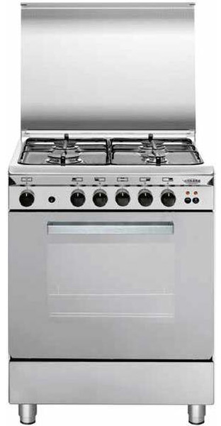 Glem U65RIF3 Freistehend Gas hob Edelstahl Küchenherd