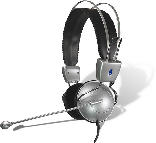 SPEEDLINK Full Metal Stereo PC Headset Стереофонический Проводная Черный, Cеребряный гарнитура мобильного устройства