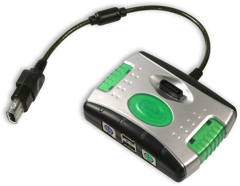 SPEEDLINK Redeemer - Beyond Total Control 1 x Xbox 2 x USB, 2 x PS/2 Зеленый кабельный разъем/переходник
