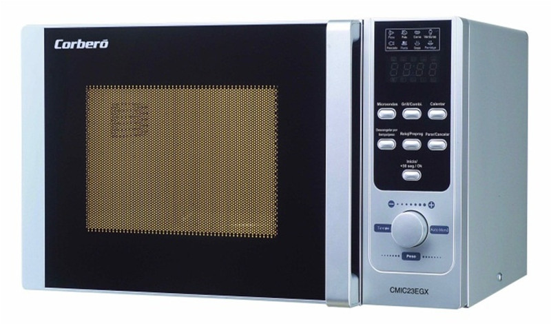Corbero CMIC23EGX Countertop 23L 800W Silver microwave