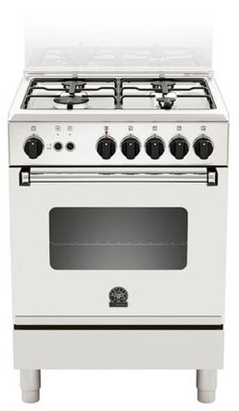 Bertazzoni AM6 40 71 D W Freistehend Gas hob Weiß Küchenherd