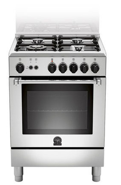 Bertazzoni AM6 4C 71 C X Freistehend Gas hob Edelstahl Küchenherd