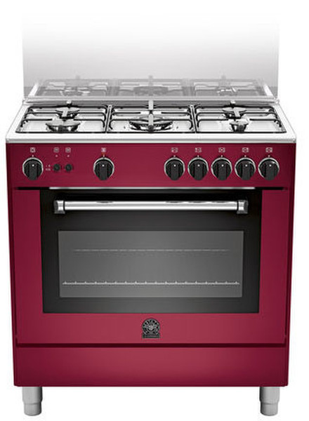 Bertazzoni AM8 5C 71 C VI/13 Отдельностоящий Gas hob Красный кухонная плита